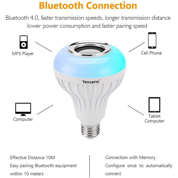 LED Wireless Light Bulb Speaker - HANBUN