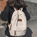 Canvas Backpack Trend Travel Student Bag Men and Women Backpack - HANBUN