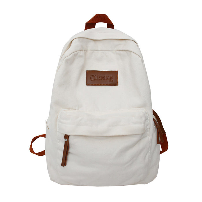 Canvas Backpack Trend Travel Student Bag Men and Women Backpack - HANBUN