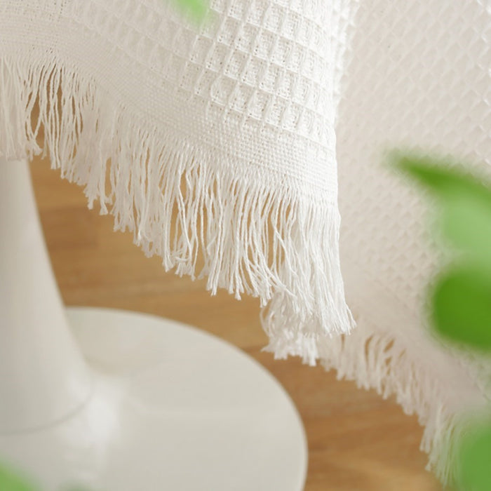 White Tablecloth Home Decor - HANBUN