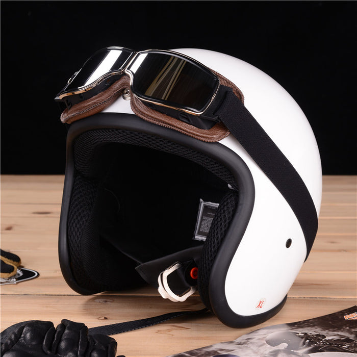 Leather Motorcycle Goggles - HANBUN