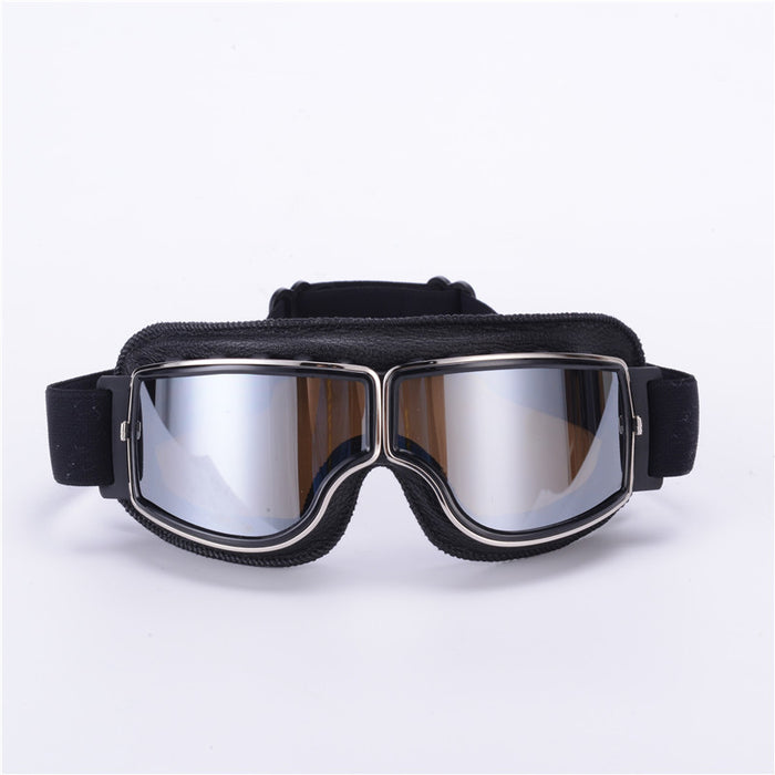 Leather Motorcycle Goggles - HANBUN