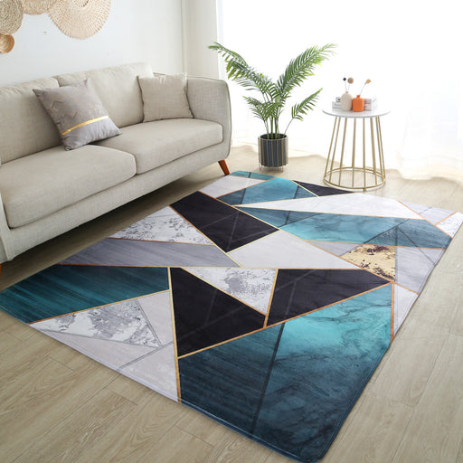 Geometric Print Carpet - HANBUN