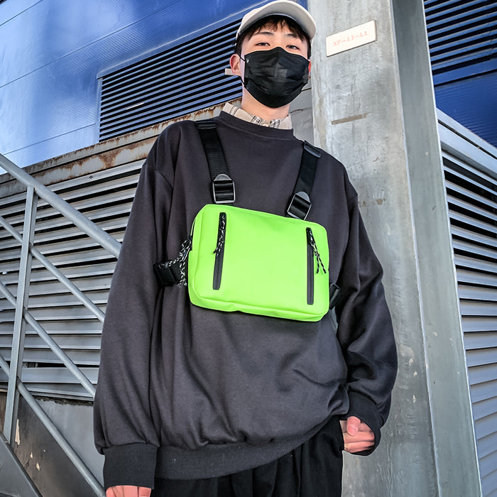 Chest Bag Hip-hop Waist Bag Crossbody Backpack - HANBUN
