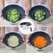 Shredder Rotary Vegetable Cutter with Drainage Basket Cutting Tools - HANBUN