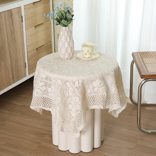 Lace Embroidered Floral Tablecloth - HANBUN