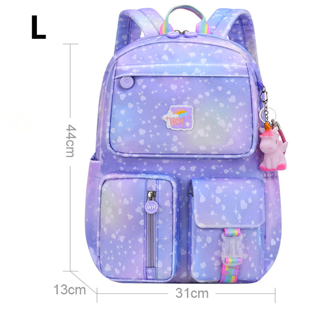 Rainbow Shoulder Strap Children's School Bag - HANBUN