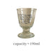 Black Letters Vintage Glass Cup - HANBUN