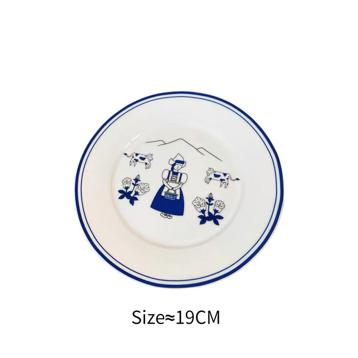 Ceramic Tableware Plate Ceramics Dishes - HANBUN