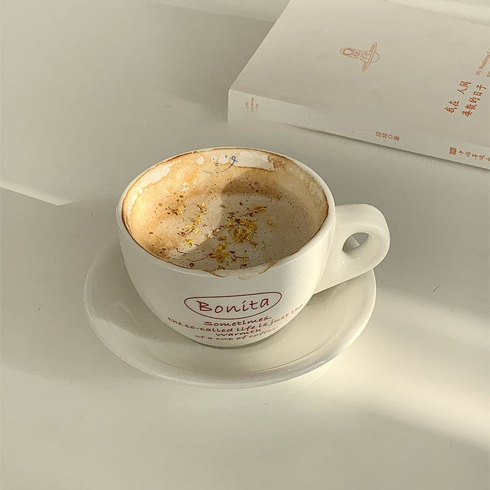Red French Letter Coffee Cup - HANBUN