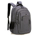 Backpack Men's Laptop Backpack Plaid Student Backpack - HANBUN