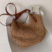 Straw Shoulder Bag Female Large Capacity Underarm Bag Tote Bag Crossbody - HANBUN