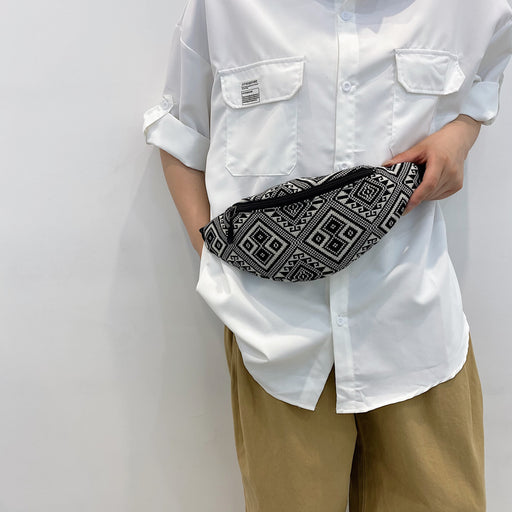 Waist Bag PU Leather Shoulder Type Chest Bag - HANBUN