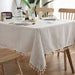 Linen Tablecloth Lace Rectangular Tablecloth - HANBUN