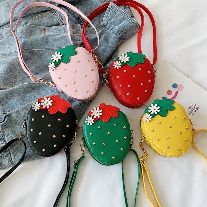 Children's Strawberry Messenger Bag - HANBUN