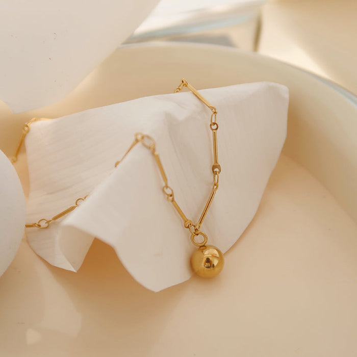 Small ball pendant necklace earring set - HANBUN