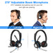 Rotary Microphone Mute Noise Cancellation Headphone - HANBUN