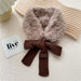 Warm Artificial Fur Collar Scarf Shawl - HANBUN