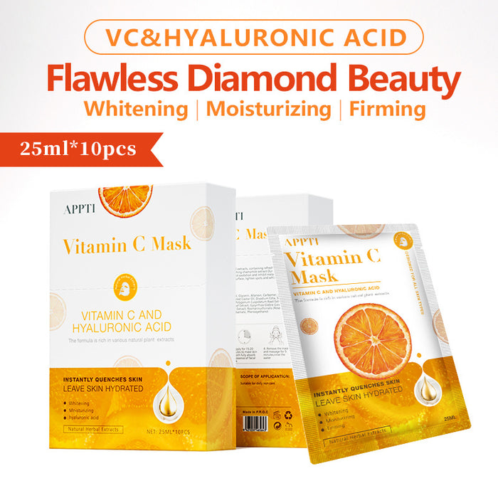 Full English VC Vitamin Mask Box Brighten Skin - HANBUN