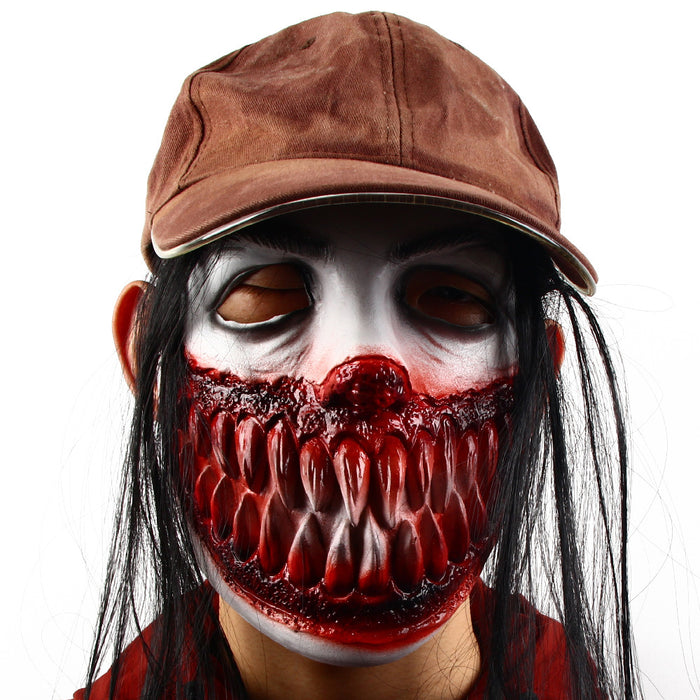 Halloween Horror Wig Simulation Grimace - HANBUN