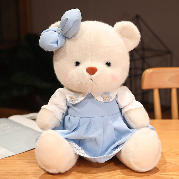Teddy Bear Girl Stuffed Pillow - HANBUN