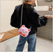 PU Leather Cartoon Bear Children's Small Shoulder Bag - HANBUN