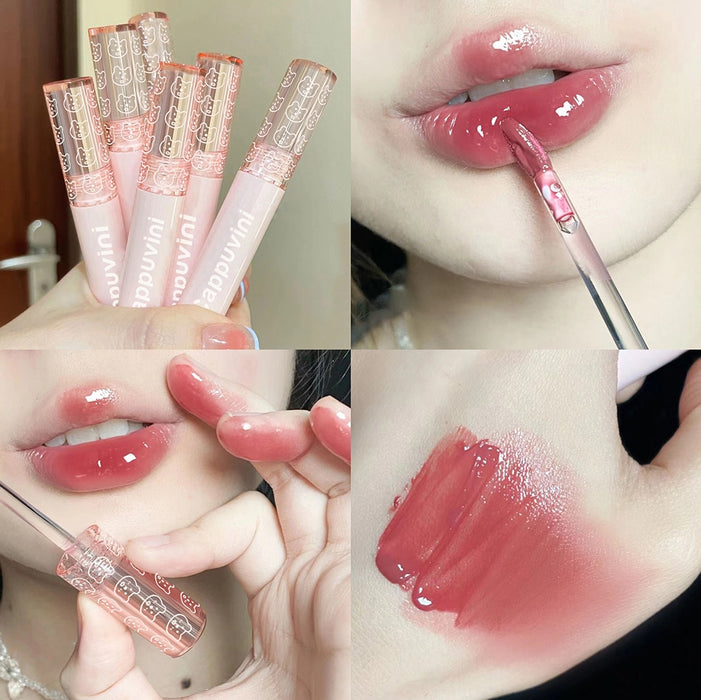 Cherry Pink Mirror Water Lip Gloss - HANBUN