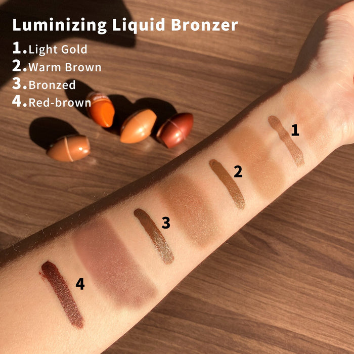 4 Colors Liquid Bronzer Contour Highlight Shadow - HANBUN