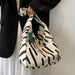 Striped Handbags Shoulder Bag Female Shopping Bag Purse - HANBUN