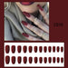 24pcs/box Matte Long Square False Nails - HANBUN