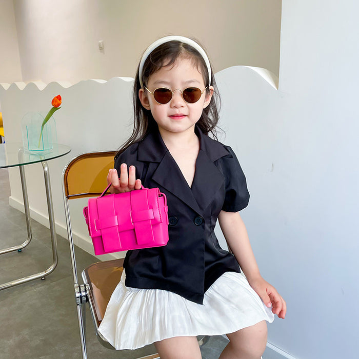 Small Square Portable Children's Handbag - HANBUN