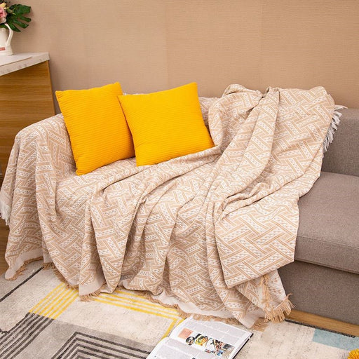 Solid Color Sofa Blanket - HANBUN