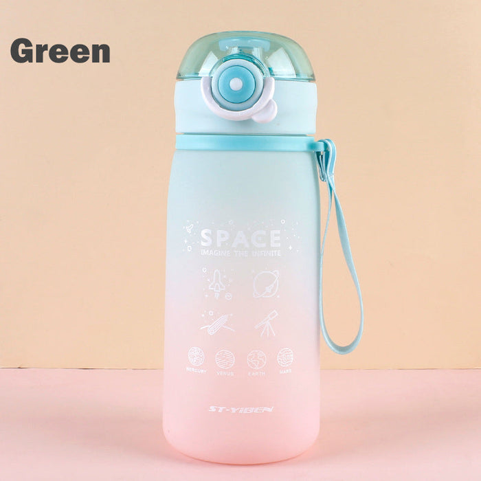 Water Bottle with Rope Plastic Cup - HANBUN