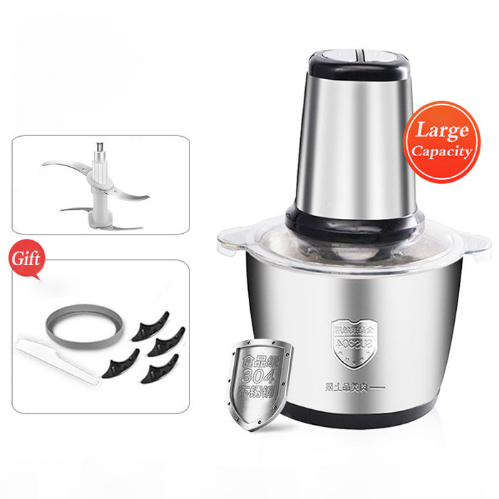 Stainless Steel Electric Meat Cutter Meat Grinder Kitchen Appliances - HANBUN