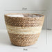 Straw Woven Flower Basket - HANBUN