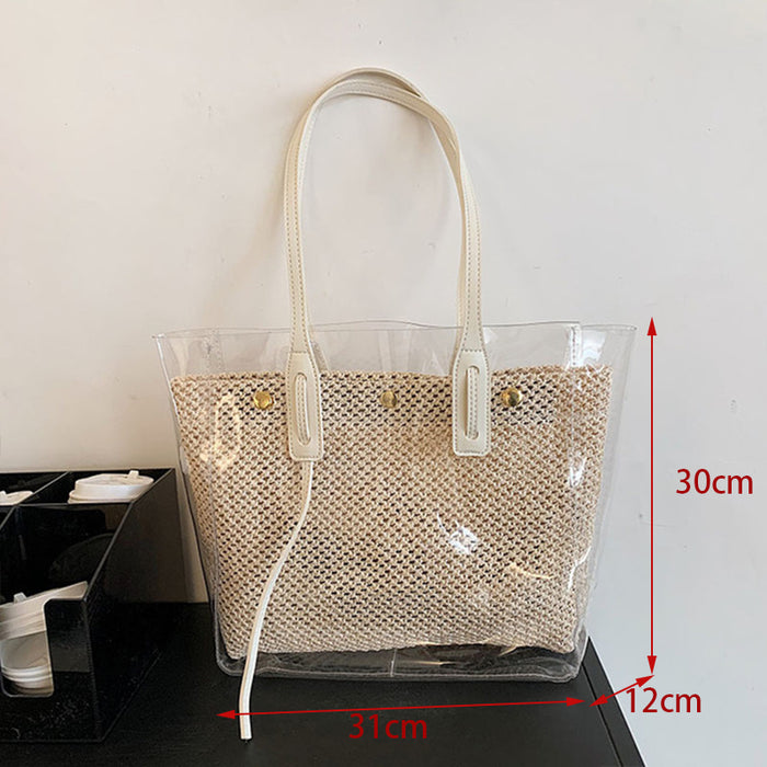 Summer Shoulder Bag Female Beach Handbag Purse Crossbody - HANBUN
