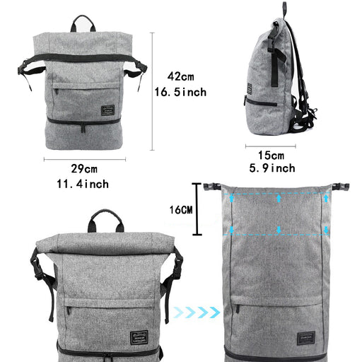 Travel Backpack Computer Bag Canvas Bag - HANBUN
