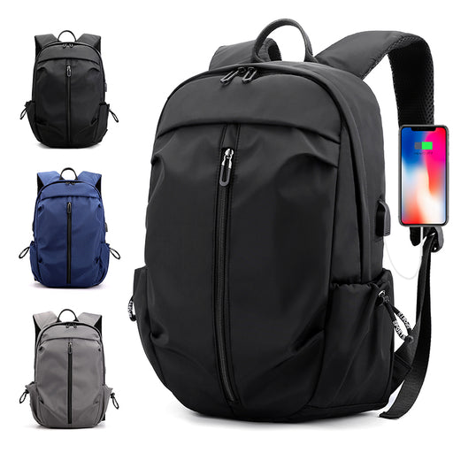 USB Backpack Men's Waterproof Travel Bag Fitness Men's Bag - HANBUN