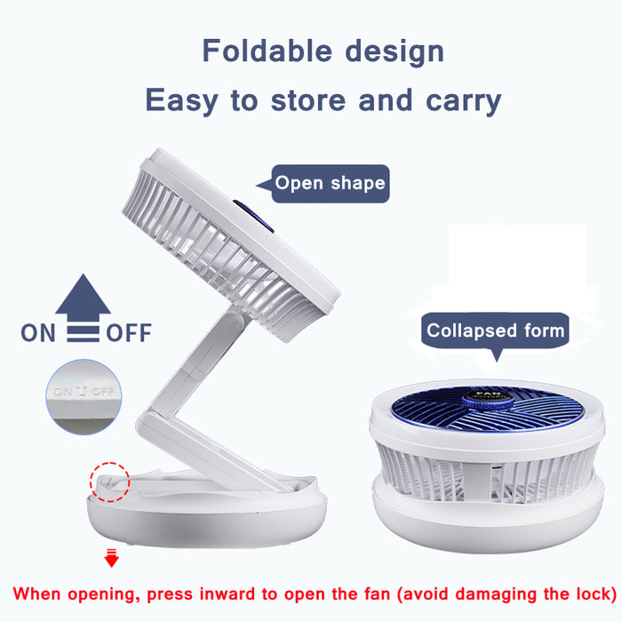 USB Charging Foldable Table Fan - HANBUN