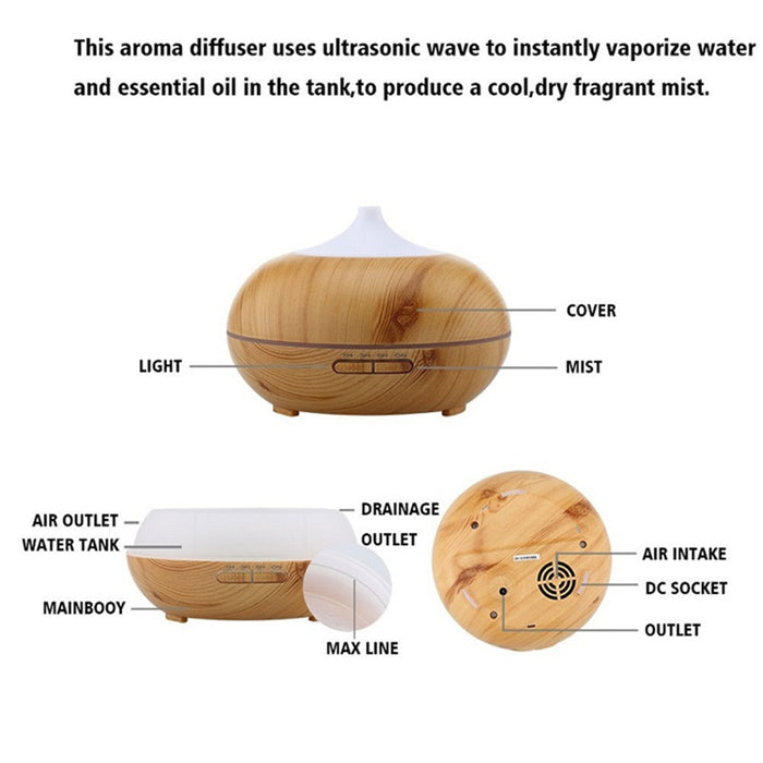 Ultrasonic Air Aroma Humidifier Purifier - HANBUN