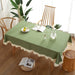 Wedding Cotton Ruffle Rectangular Tablecloth - HANBUN