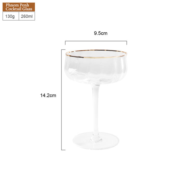 Wine Glasses Clear Glass Water Glasses Drinkware Kitchen Tableware - HANBUN