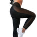 Women Black Lace Yoga Pants - HANBUN
