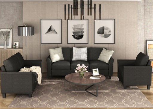 【US Stock】Living Room Sets Furniture Armrest Sofa Single Chair Sofa Loveseat Chair 3-Seat Sofa - HANBUN