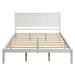 【US Stock】Wood Platform Bed with Headboard, Wood Slat, Queen - HANBUN