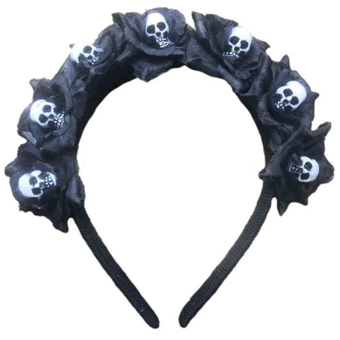 Black Flower Headband Hair Accessory - HANBUN