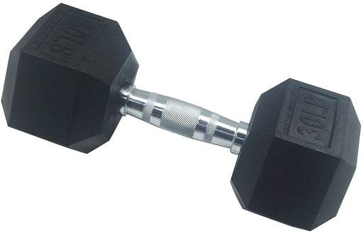 [US Stock] Rubber Encased Hex Dumbbell in Pairs or Singles DB30S - HANBUN
