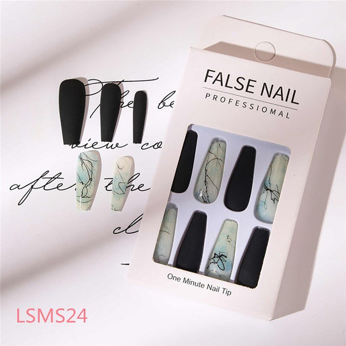 Coverage Fake Nails Patch Wearable Nail Manicure - HANBUN