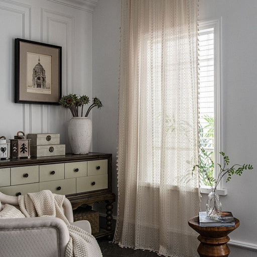 Crochet Living Room Curtain Set - HANBUN