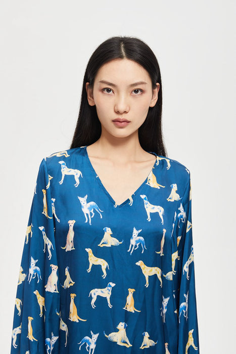 Dog Shirt blue - HANBUN